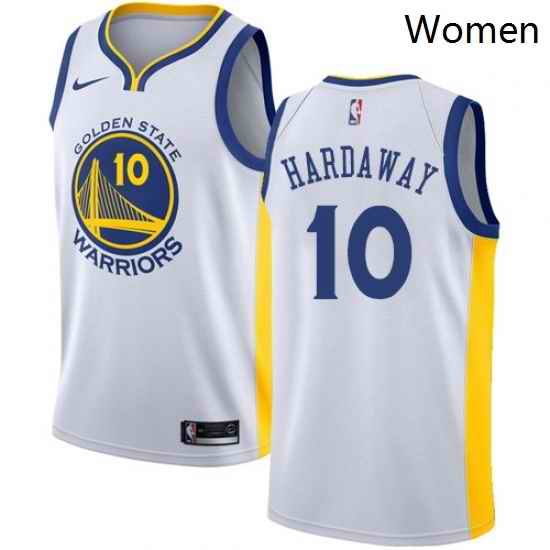 Womens Nike Golden State Warriors 10 Tim Hardaway Swingman White Home NBA Jersey Association Edition